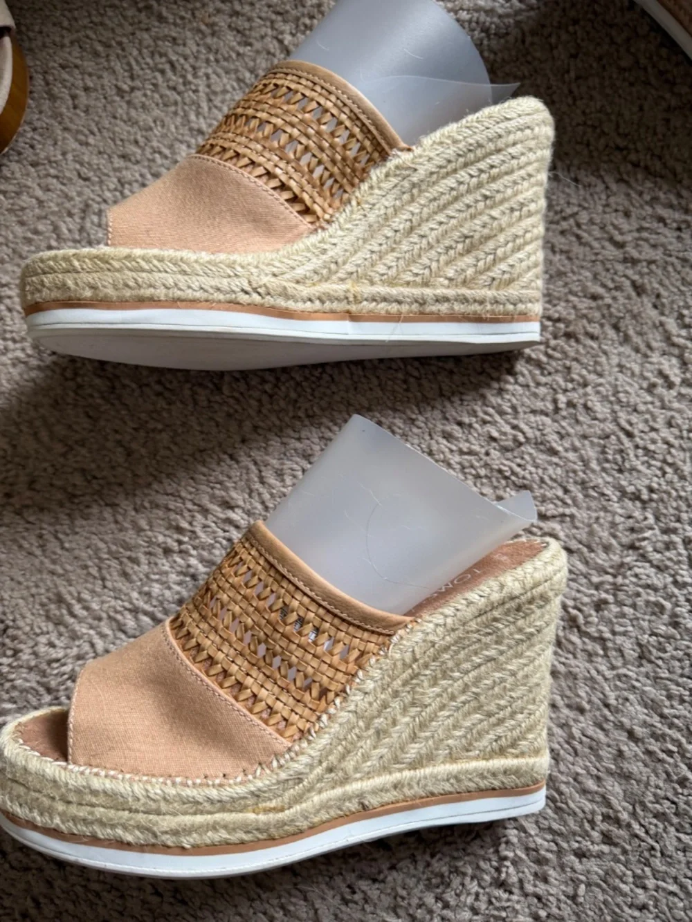 TOMS Platform Espadrille Mule Slides Sandals